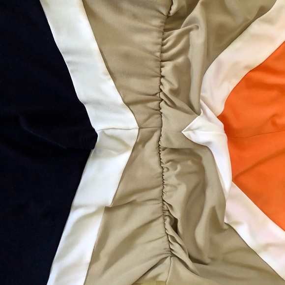 London Times Color-Block Keyhole Halter Maxi Dress - Picture 15 of 16